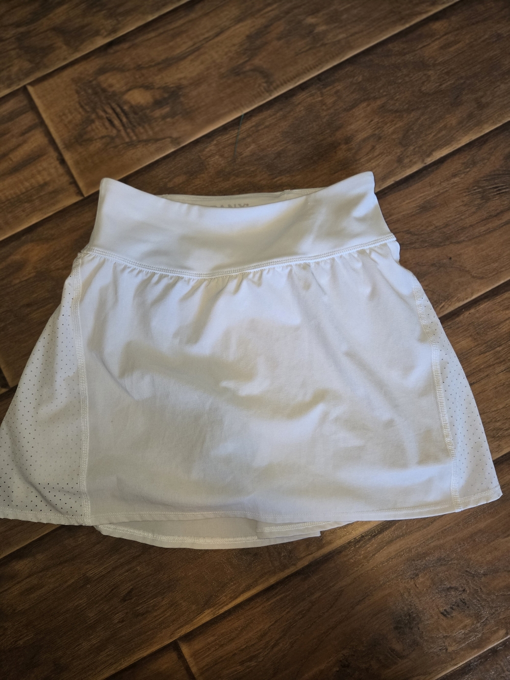 Womens SPANX White Circle Skirt with Perforated Side Panels Size Xs